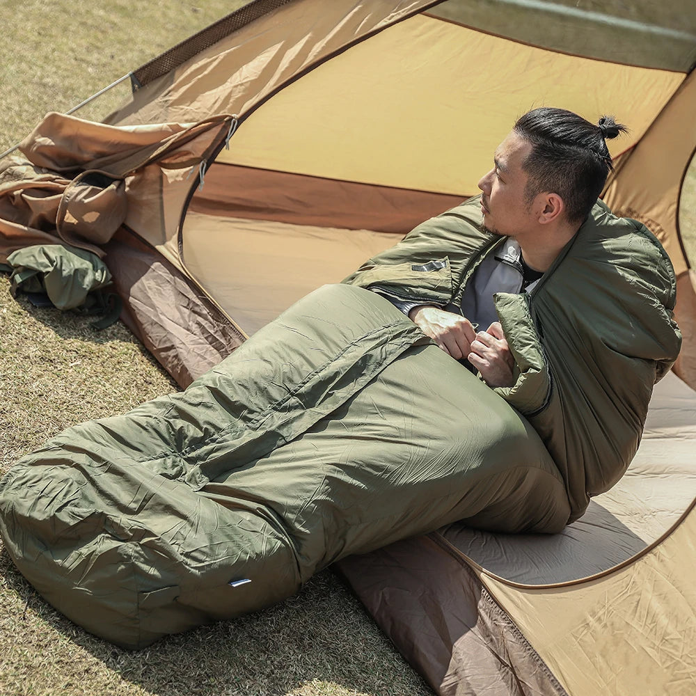 Emersongear Blue Label Cold Peak Polar Sleeping Bag Tactical Bunting Hunting Training Milsim Hiking Outdoor Sports Nylon OD