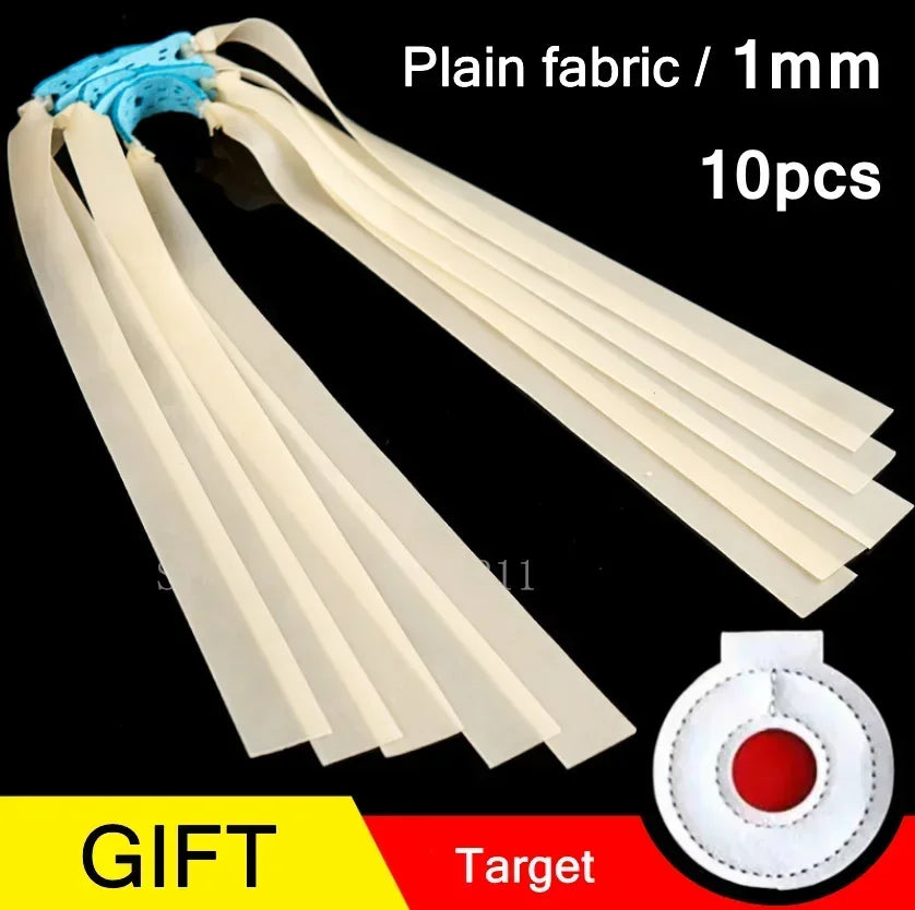 Stainless Steel Slingshot with Flat Rubber Band Hunting Catapult Accessories Outdoor Sports High Quality