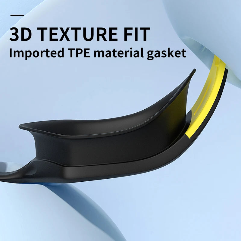 COPOZZ New Professional Swimming Goggles Electroplate Men Women Anti Fog UV Protection Adjustable Adult Fashion Swim Glasses