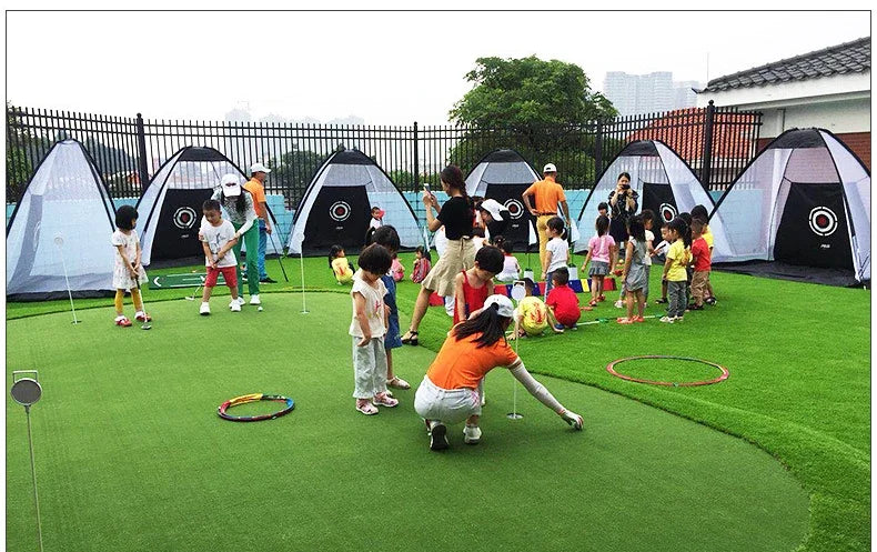 PGM Brand Golf Hitting Cage Indoor 2M 3M Golf Practice Net Tent Garden Grassland Golf Training Equipment Mesh Mat Outdoor Swing