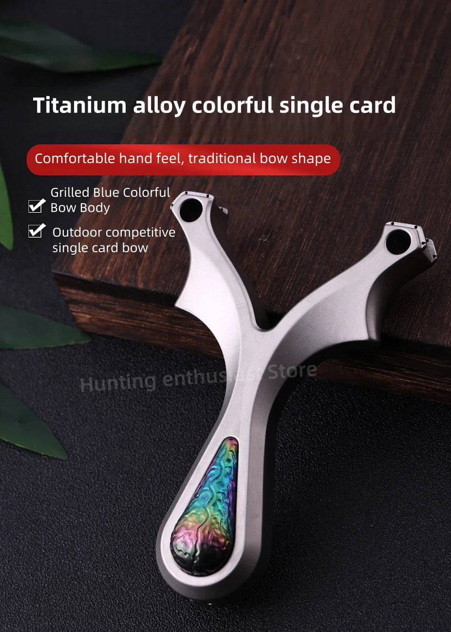 Strong Titanium Alloy Shooting Aiming Slingshot Outdoor Hunting Slingshot Professional Slingshot Hunting Accessories