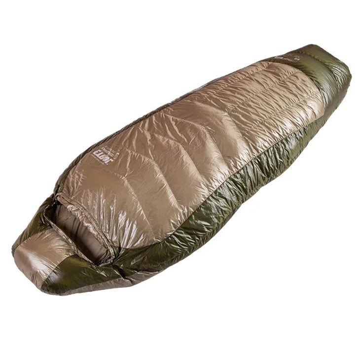 Waterproof Custom Wholesale Winter Luxury Goose Down Feather Sleeping Bag with Zipper Camping Hike