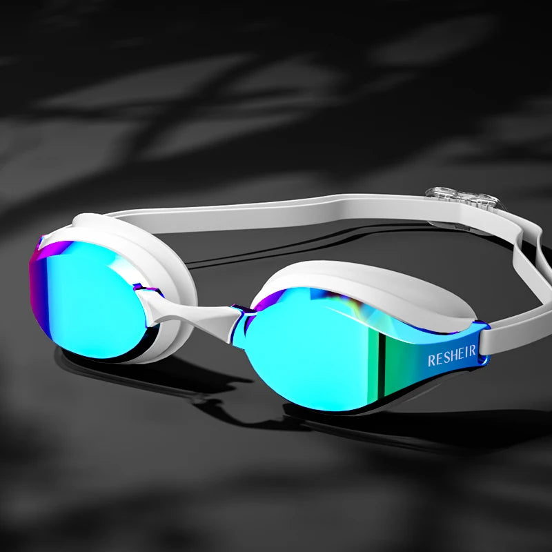 Unisex Professional Swimming Goggles for Racing, HD Lens and Anti-fog Swim Goggles for Adults