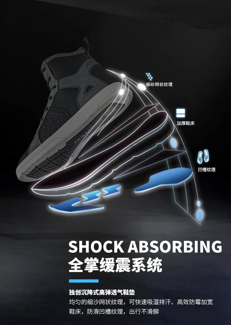 SCOYCO Motorcycle Boots Racing Shoes Men Windproof Motorcycle Travel Equipment Botas Moto Motocross Off-Road Racing Boots