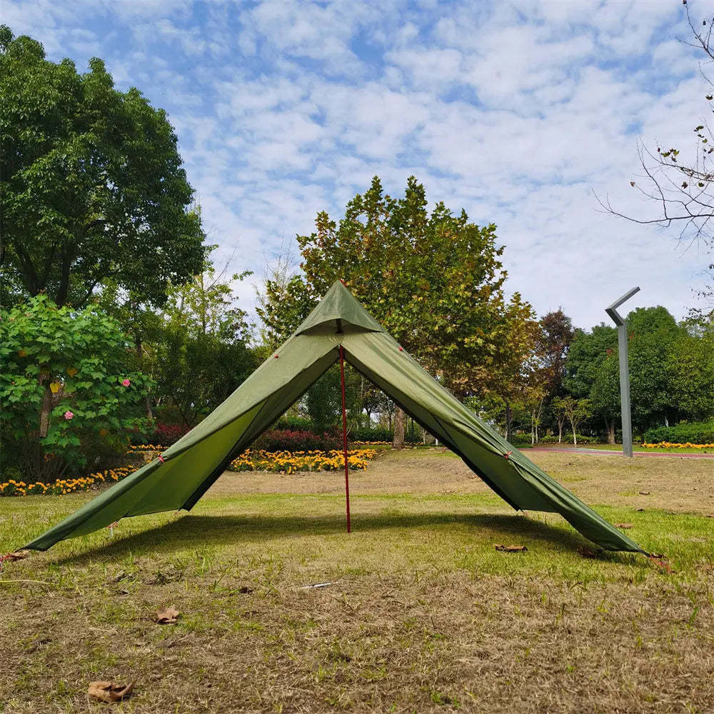 Outdoor 2 People Ultralight Mountain Gear with 2 Door Spire Tent Waterproof Camping tourist with Chimney Hole Hot Tent Camp