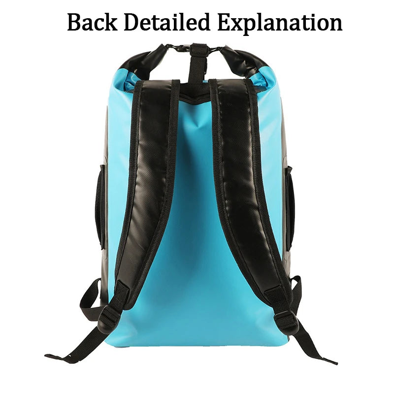 30L Dry Wet Separation Sports Bag for Outdoor Activities -Waterproof Backpack with Reflective Strips, for Hiking, Diving, Camp