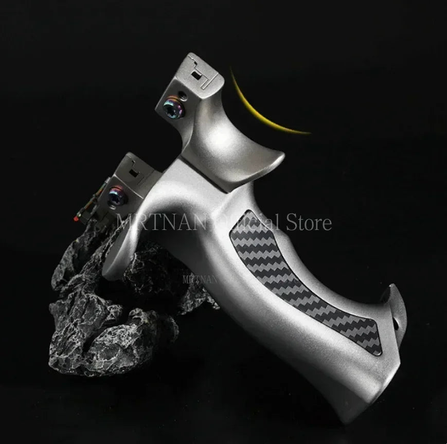 High Precision Metal Alloy Slingsshot Rubber Band Powerful Slingshot Outdoor Hunting Shooting Competition Catapult