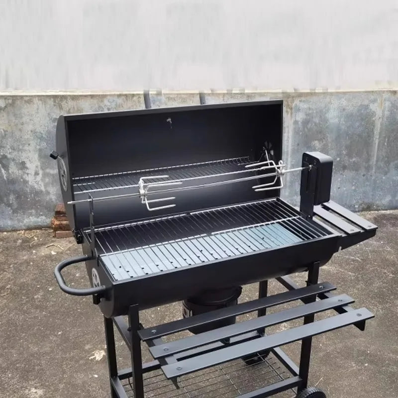 Barbecue Grill Courtyard Villa Charcoal Grill, Outdoor Grill, American Style BBQ Grill for 5 People