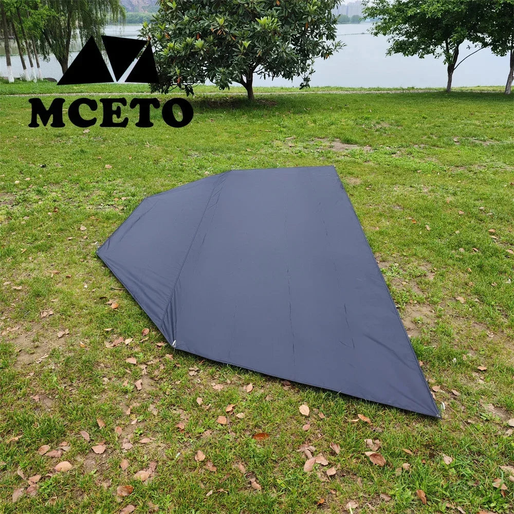 4.6 M Polygon Camping Mat Oversize Outdoor Picnic Mat Decagon Big Pyramid Tent Ground Sheet Simple Awnings Shelter Beach Blanket