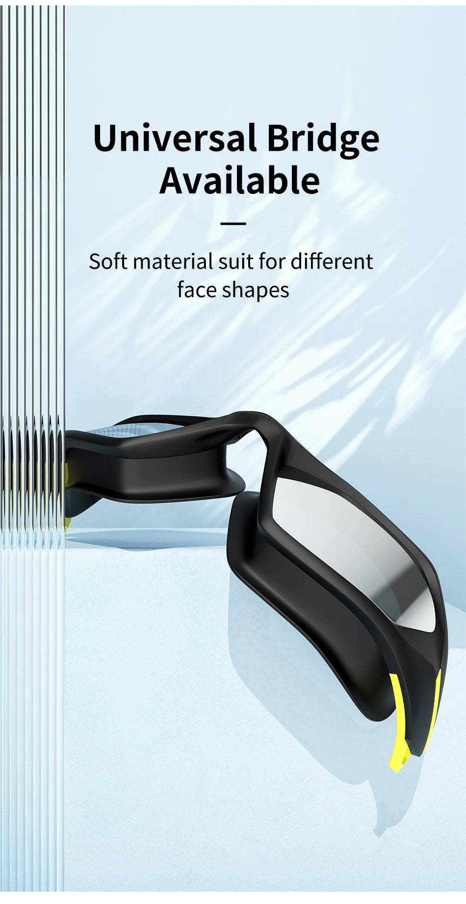 COPOZZ New Professional Swimming Goggles Electroplate Men Women Anti Fog UV Protection Adjustable Adult Fashion Swim Glasses