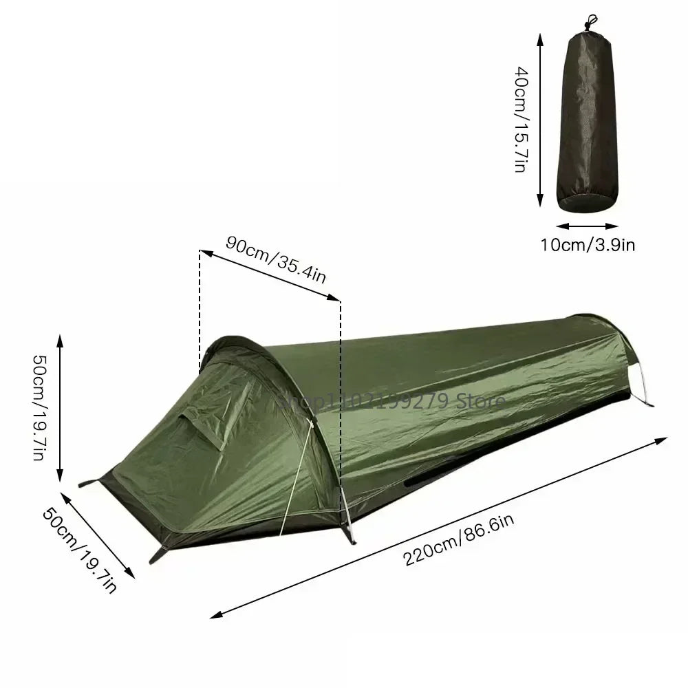 2025 New Backpacking Tent Outdoor Camping Sleeping Bag Tent Hiking Traveling Equipment Lightweight Single Person Sleeping Tent