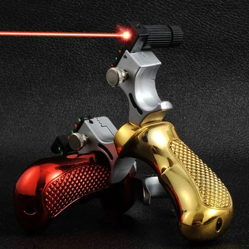 Hunting Slingshot High-power Laser Aiming Slingshot Outdoor Sports Shooting Game Practice Using High Precision Catapult