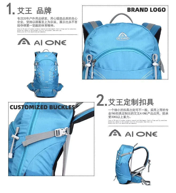 30L Outdoor Hiking Backpack for Men Sports Climbing Bag Mochila Camping Mountaineering Bag Travel Trekking Motorcycle Rucksack