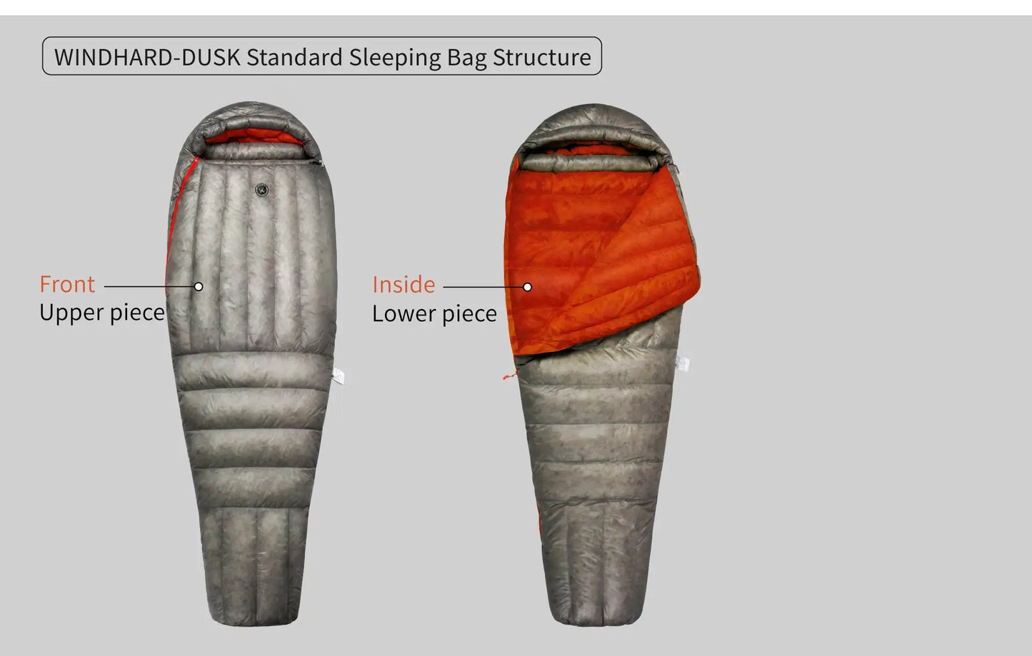 AEGISMAX Wind Hard Dusk Upgrade 7D Nylon 800FP Duck Down Sleeping Bag Outdoor Camping Hiking Bag