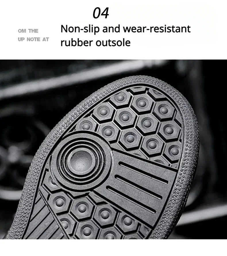 Men's Red Casual Motorcycle Boots – Summer Off-Road Riding Shoes, Motocross Style – Compatible with BMW & Honda Motorbikes