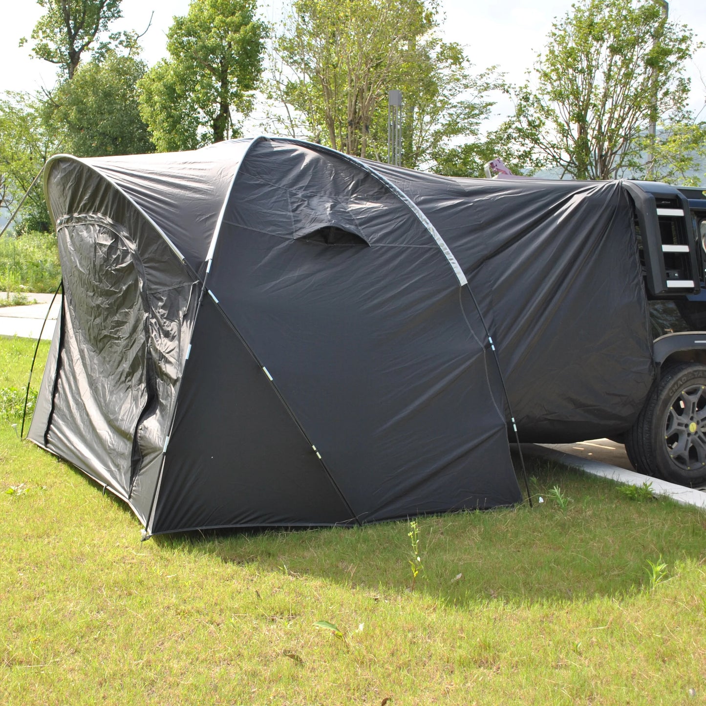 6 Person SUV Car Tailgate Tent - Double-Layer PU3000mm Waterproof, UPF50+ UV Shield, EV-Compatible for Camping & Outdoor Multi-U