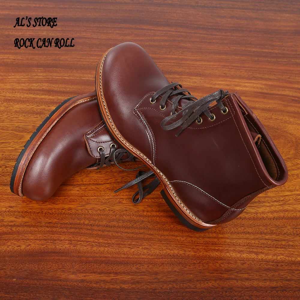 XW318 RockCanRoll Super Quality Size 35-52 Handmade Goodyear Welted Durable Italian Cowhide Boot Custom Made Available