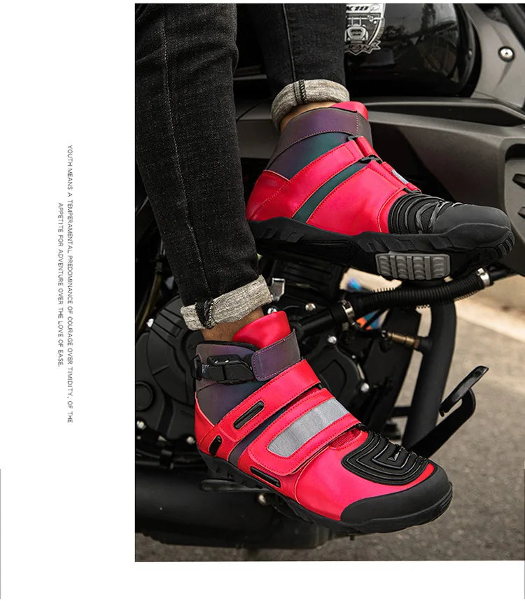 Motorcycle shoes Motorcycle riding shoes Male knight cross-country boots Racing short boots Motorcycle travel equipment
