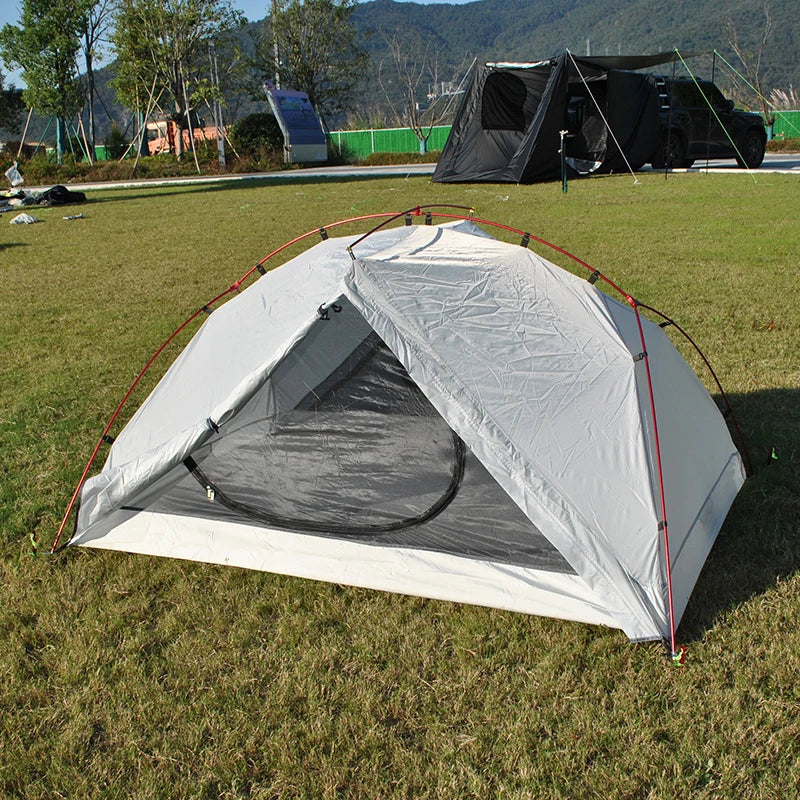 Ultralight Aluminum Poles Camping Tent for 2 Person, 4 Season, PU4000 Waterproof 210T Fabric, Easy to Set Up, Hiking Tents