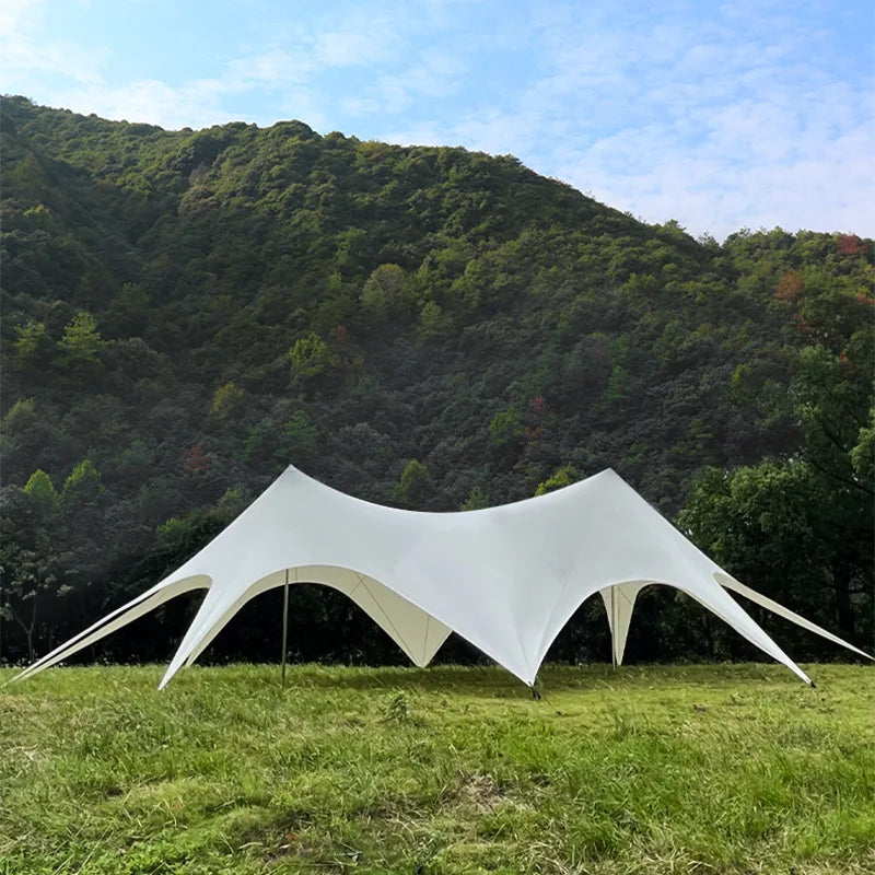 Hump Tent Octopus Shape Waterproof Sunscreen,Cloud Top Canopy Large Space Multiple Sizes Thick Oxford,for Camping Wedding Party
