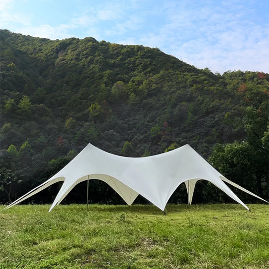 Hump Tent Octopus Shape Waterproof Sunscreen,Cloud Top Canopy Large Space Multiple Sizes Thick Oxford,for Camping Wedding Party