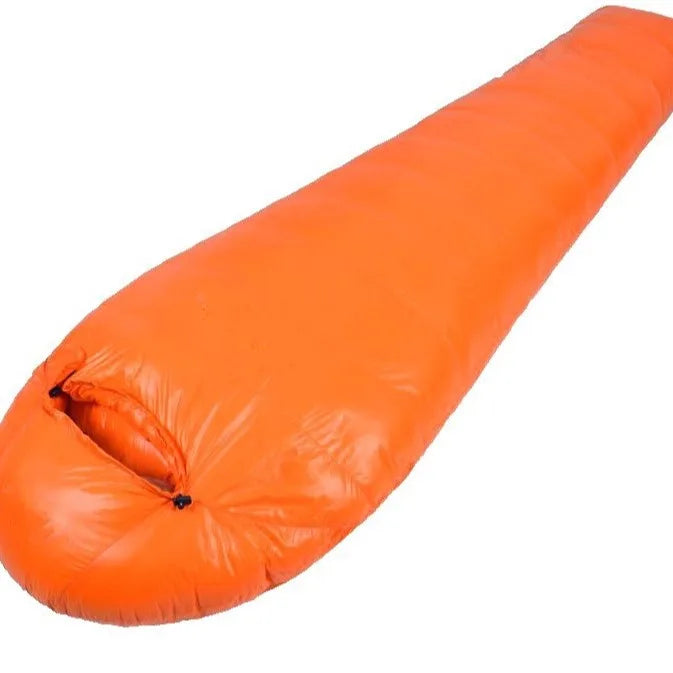customer special shot, outdoor adult light mummy down sleeping bag, cold-proof duck down sleeping bag, manufacturer wholesale