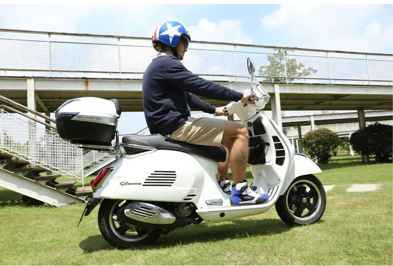 NEW ARCX Men's Motorcycle Boots Leisure Blue bottes moto Leather motorboats Street Moto Racing Ankle Four Seasons casual shoes