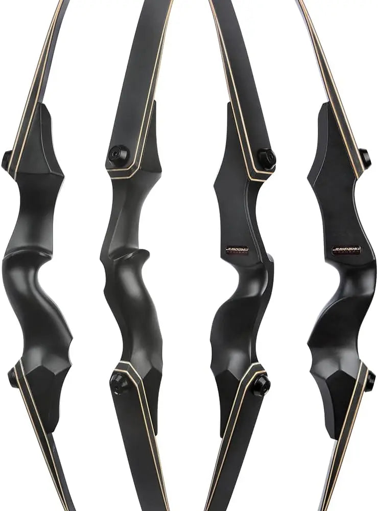 58/60 Inch Archery Takedown Recurve Bow for Adults/Youth 25-65Lbs American Hunting Bow Magnesium Alloy Metal Riser Right Handed