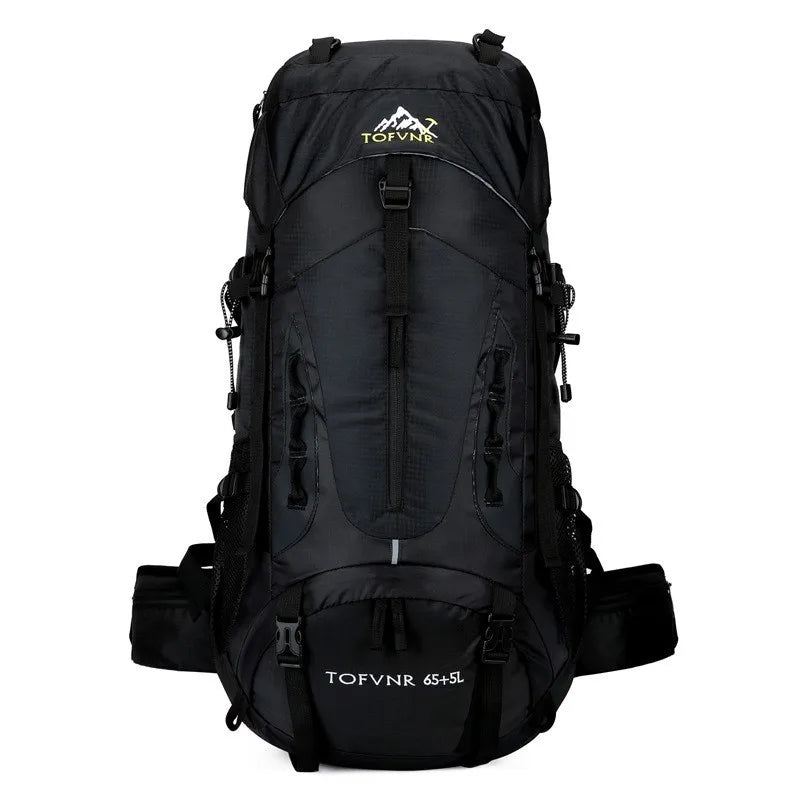 2025 cross-border outdoor hiking bag shoulder hiking sports bag waterproof bag backpack large capacity polyester backpack a001