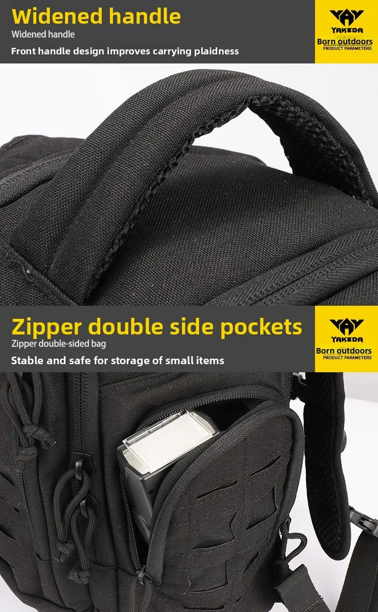 YAKEDA Assault Tactical Molle Backpack Fans 600D Sports Outdoor Bag High Capacity Tourism Hiking Mountain Camping Bags