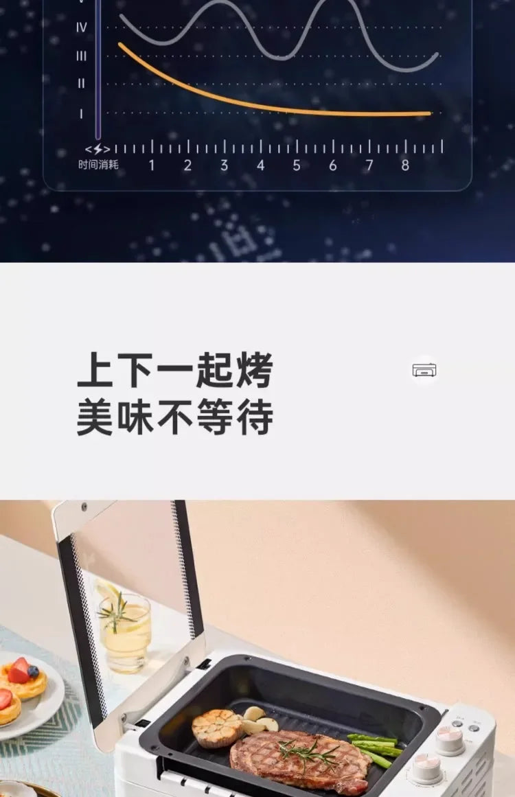 220V Chuanjian Automatic Rotating Electric Grill Skewer Machine Non Smoke BBQ Cooker for Home Use EW