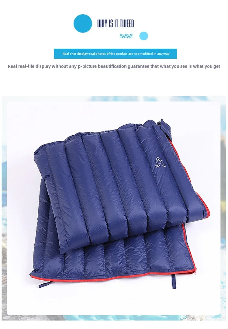SKY ICE Lightweight Down Sleeping Bag White Goose Down Camping Portable