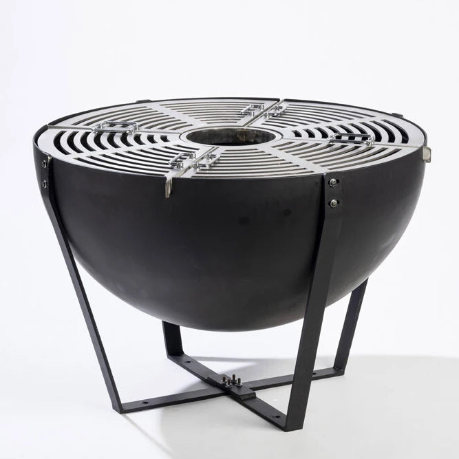 Large Wood Fired Barbecue Charcoal Stainless Cooking Plate BBQ Grill Steel Round Fire Pit Bowl