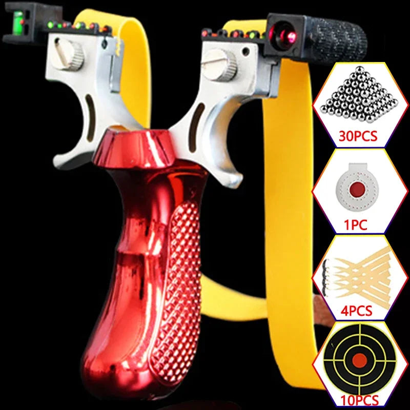 Hunting laser slingshot Outdoor high precision shooting slingsshot powerful spring sling shot catapult hunting acessories