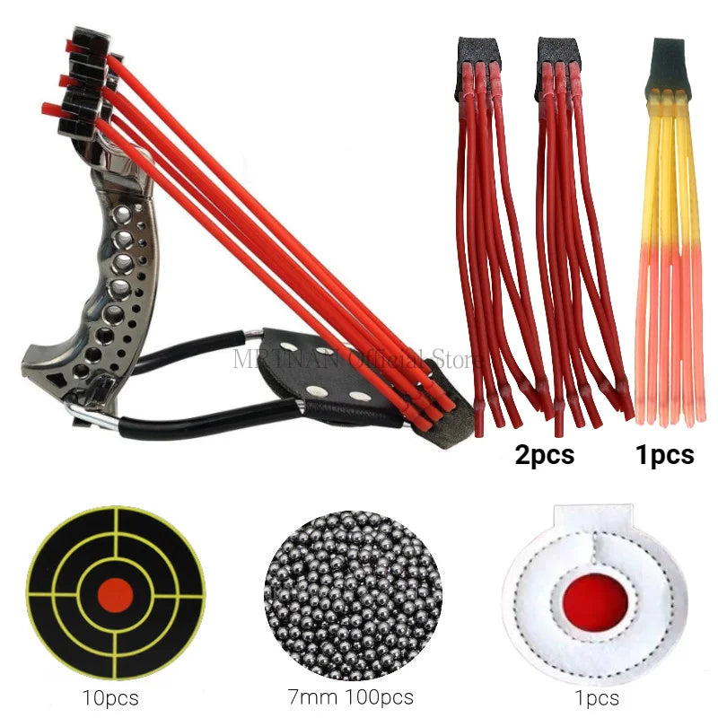 Powerful Fishing Slingsshot with Wrist Rest Outdoor Hunting Material Sling Shot Large Catapult for Fishings and Ball