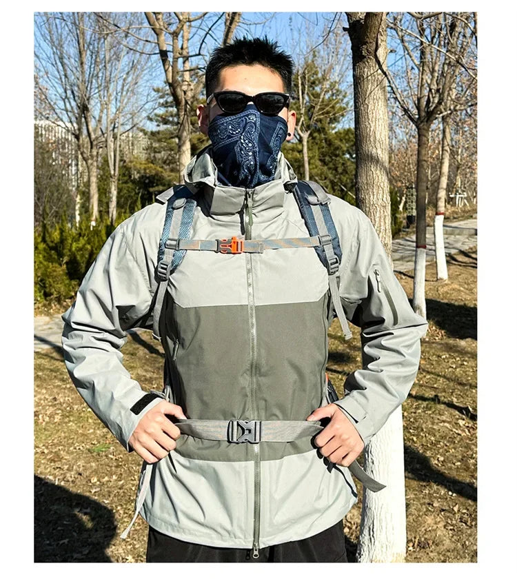 Mountaineering backpack 40 liters men's and women's outdoor sports bag waterproof camping hiking rain