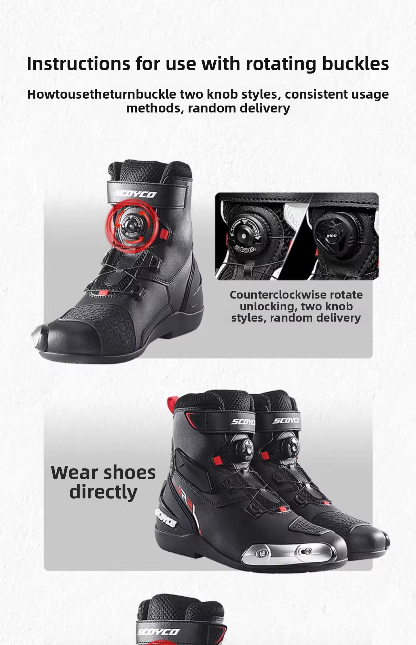 Motorcycle Boots Long Thigh Boots Men Shoes Shoe Moto Riding Shoe Man Racing Motocross Protective Gear Speed SCOYCO MR003