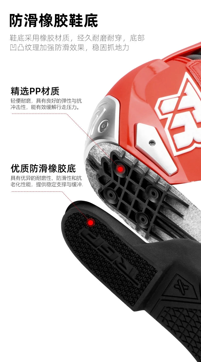 Motocross Boots Men Non-slip Racing Off-road Shoes Professional Protective Motorcycle Boots Sport Touring Protection Riding Gear