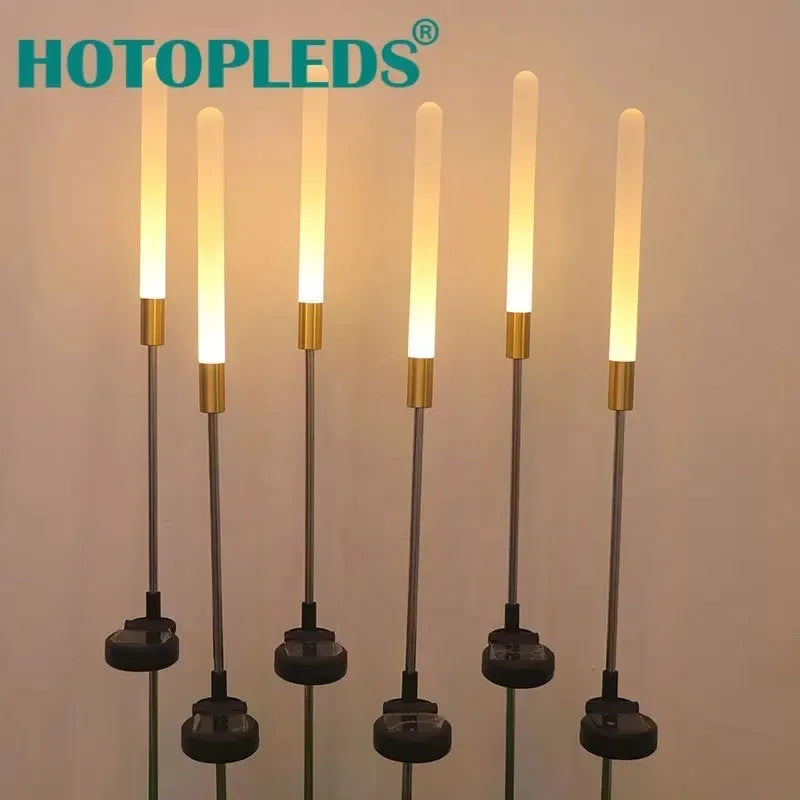 Solar Powered Luminous Reed LED Underground Lamps Outdoor Decorative Flower Stake for Yard Lawn Gardening Garden & Christmas