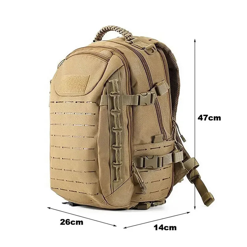 Outdoor Militar Tactical 25L Nylon Oxford Cloth Waterproof Both Shoulders Backpack Unisex Hiking Travel Camping Climbing Package