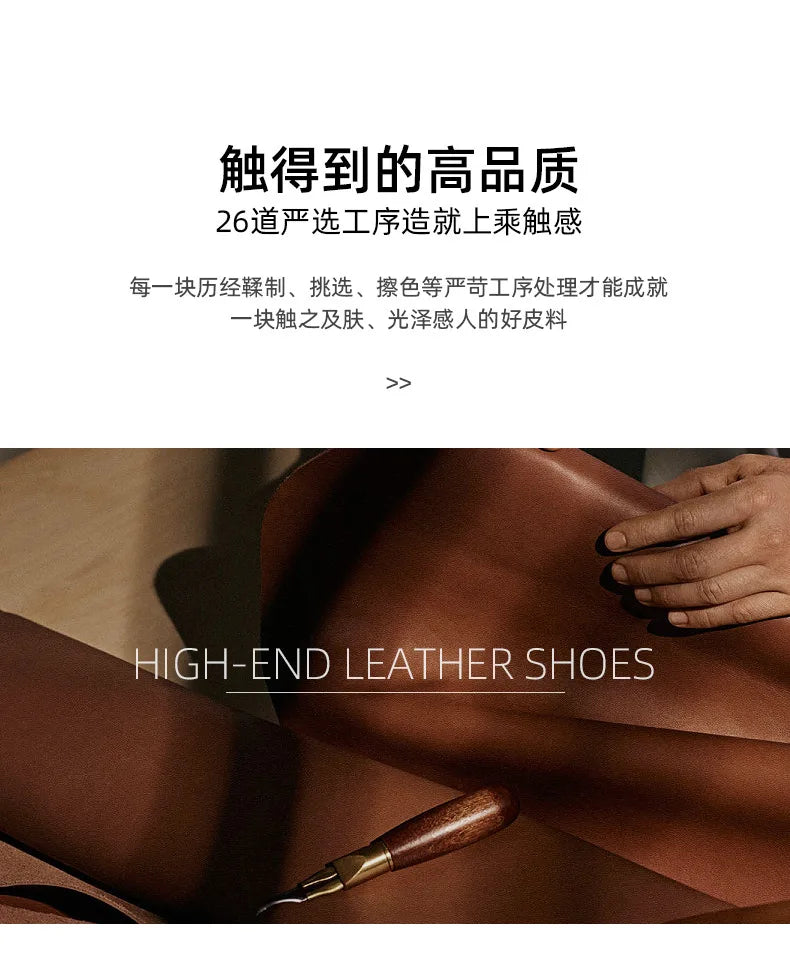 Motorcycle Boots Men Genuine Leather Retro Motorbike Ankle Boots Thick Soled Wear Resistant High Top Cowhide Shoes EU 38-44