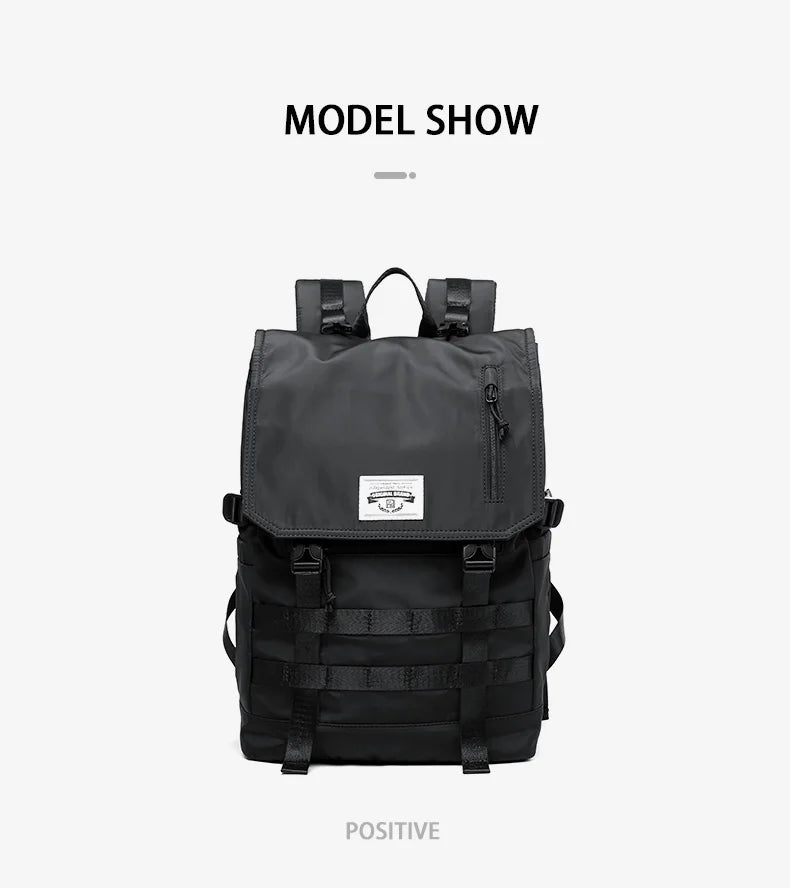 Roll Top Backpack for Men, Water Resistant Expandable, 17.3 inch Laptop Backpack for Commute Travel, 40 Max Liter Rucksack