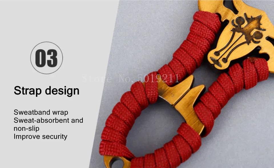 Powerful Alloy Slingshot Set Steel Balls Catapult Slingshot Bow Bag with 2 Rubber Bands Outdoor Hunting