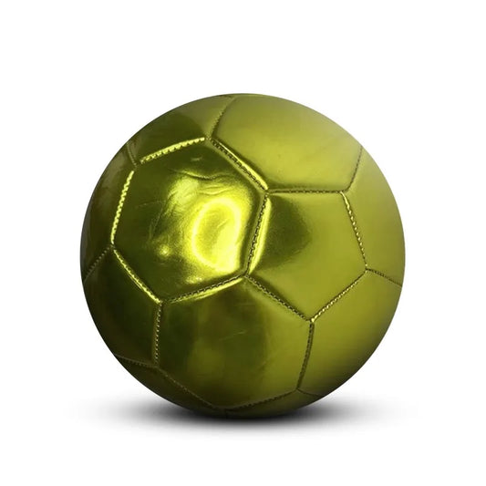 Golden silver Football Soccer Balls Official Size 5 PVC Football Team Training Footy Ball Outdoor Match Game Football Training