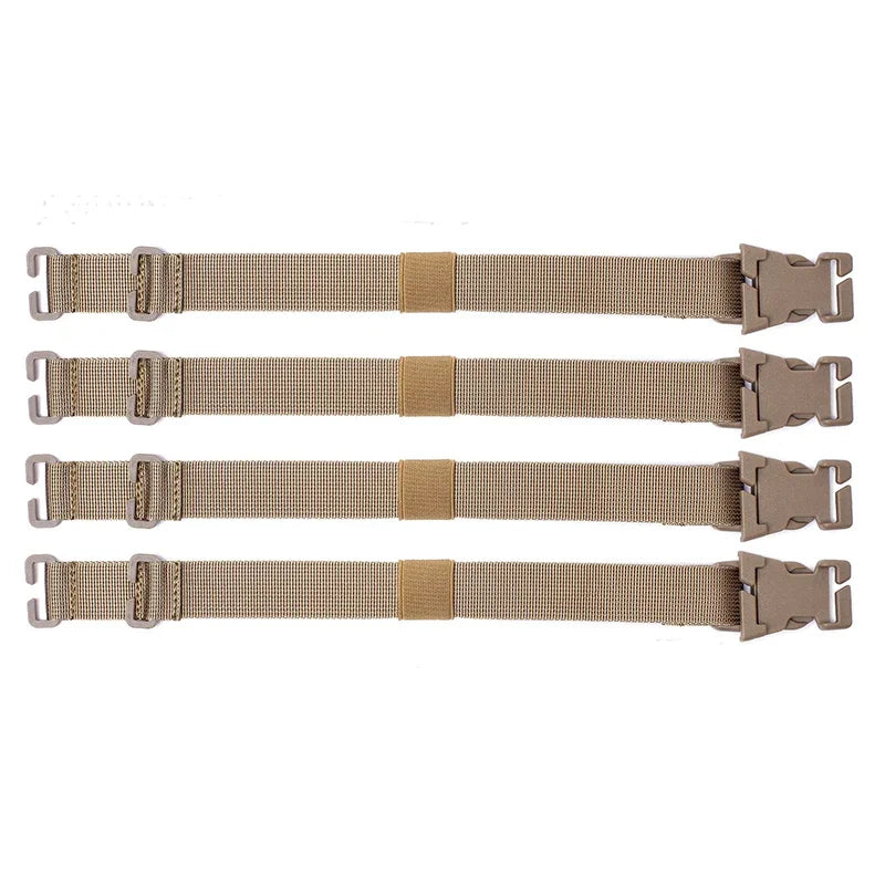 4pcs Molle System Webbing Straps Tactical Backpack Vest Adapter Belts Outdoor Sports Climbing Hiking Hunting Bags Chest Straps