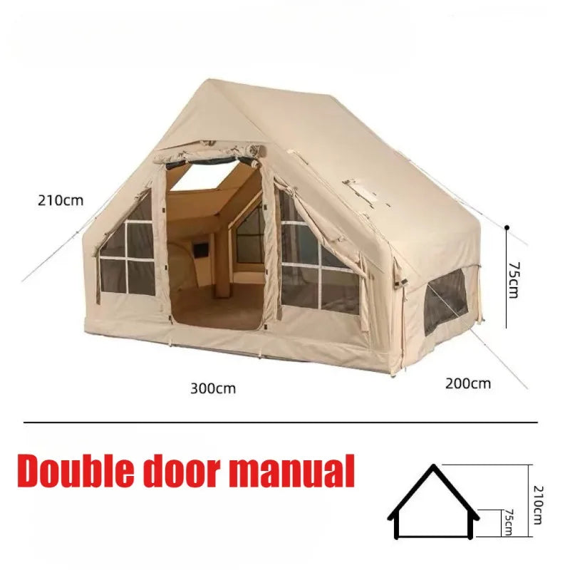 Oxford Cloth Camping Tents Outdoor Portable Quick Automatic Opening Inflatable Tent Rainproof Sun Protection Camping Equipment