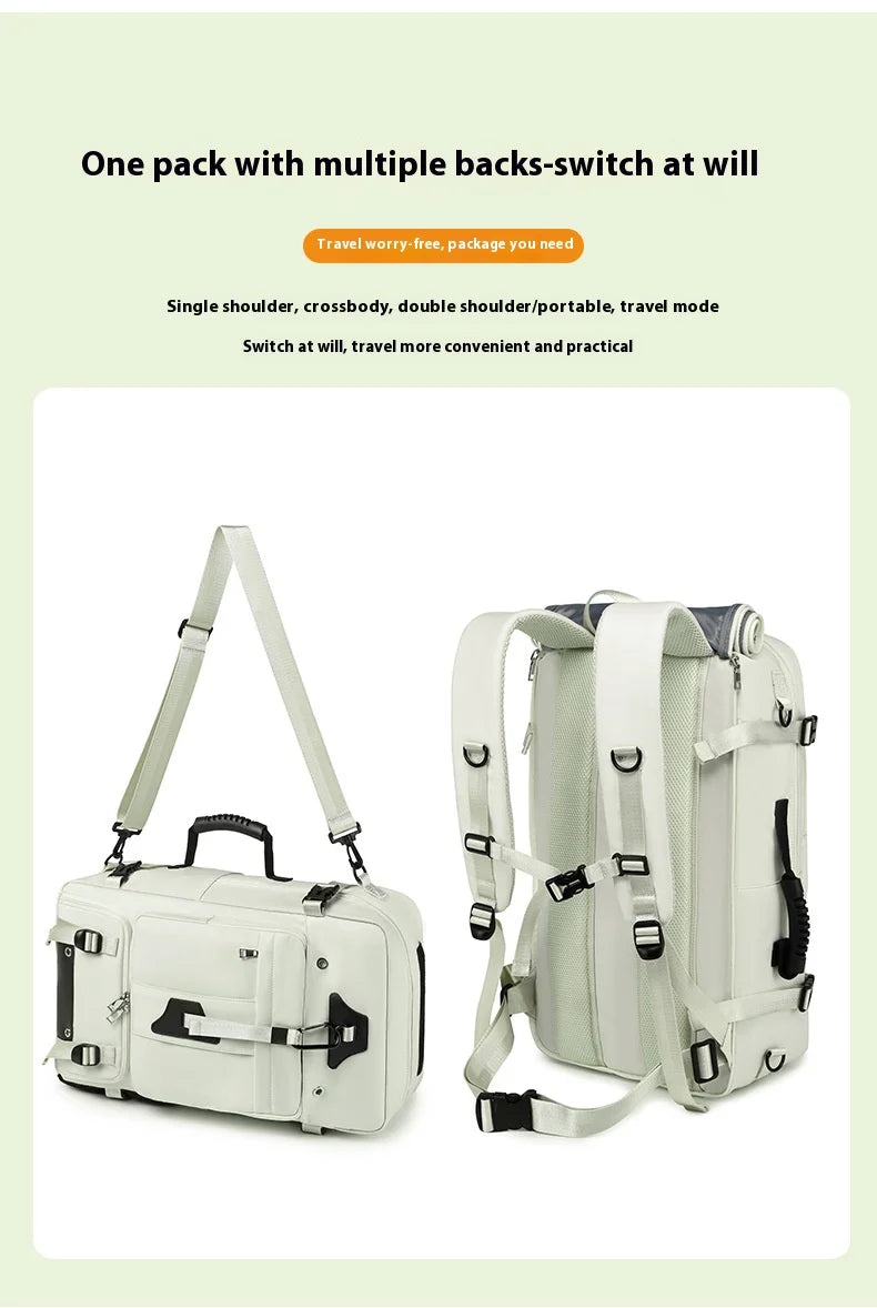 55L Large Capacity Travel Bag For Men 15.6 Inch Laptop Suitcase Backpack Multi-function Waterproof Backpack Outdoor Camping Bags