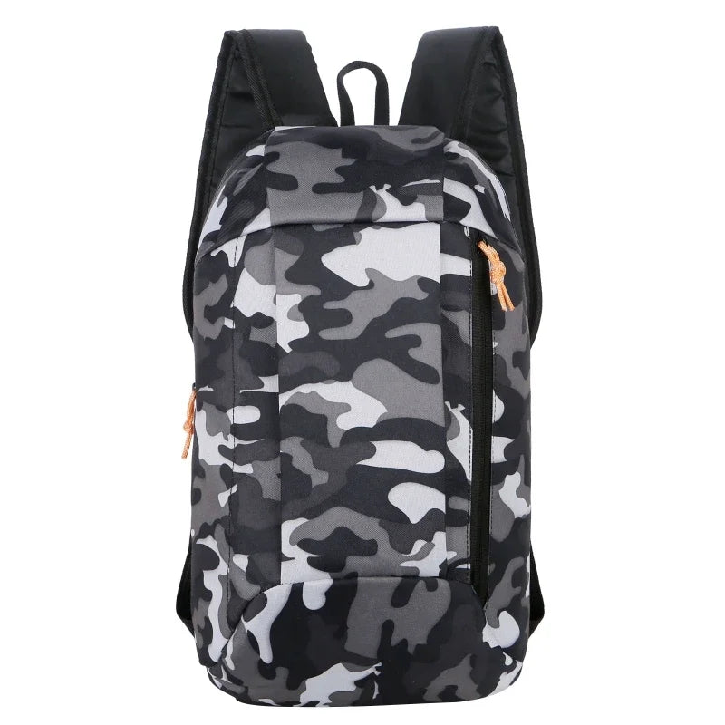 Sports Lightweight Camouflage Backpack Travel Mountaineering Bag Zipper Adjustable Belt Camping Men Ladies Children