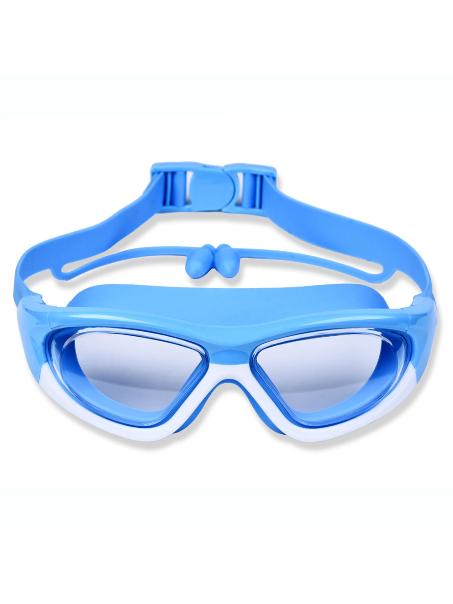 High-definition Children Swimming Goggles For Boys And Girls Anti-fog Swimming Goggles Large-frame Goggles Comfortable Silic