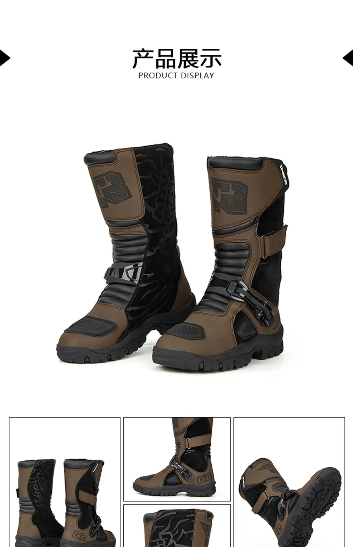 Knight Shoes Wear Resistant Highway Boots Deodorization Motorcycle Riding Shoes Cushioning  Off Road Racing Boots  Waterproof